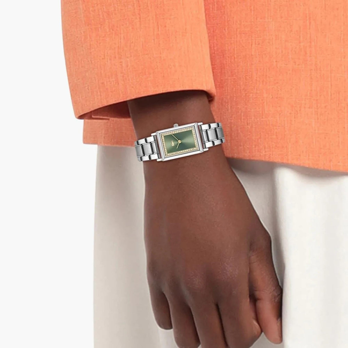 Lacoste Reloj De Movimiento De Cuarzo De Dos Manecillas para Mujer Colección Catherine con Correa de Acero Inoxidable Plateada - 2001406