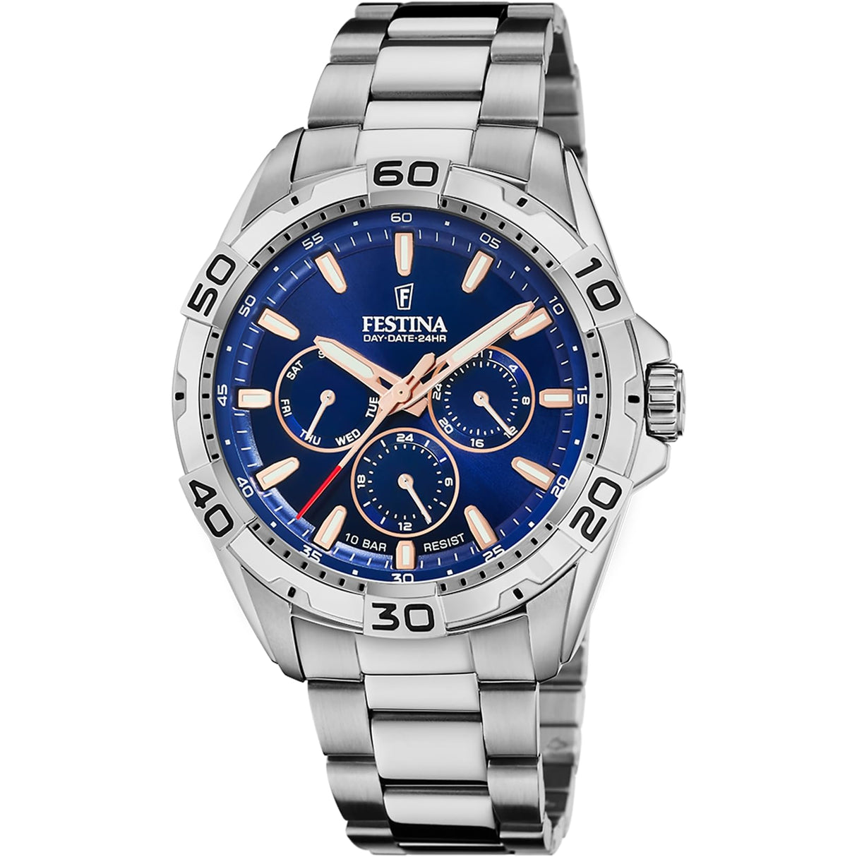 Reloj FESTINA para Hombre F20623/2 Multifunction Caja de Acero Inoxidable 316l Plateado Correa de Acero Inoxidable 316l Plateado