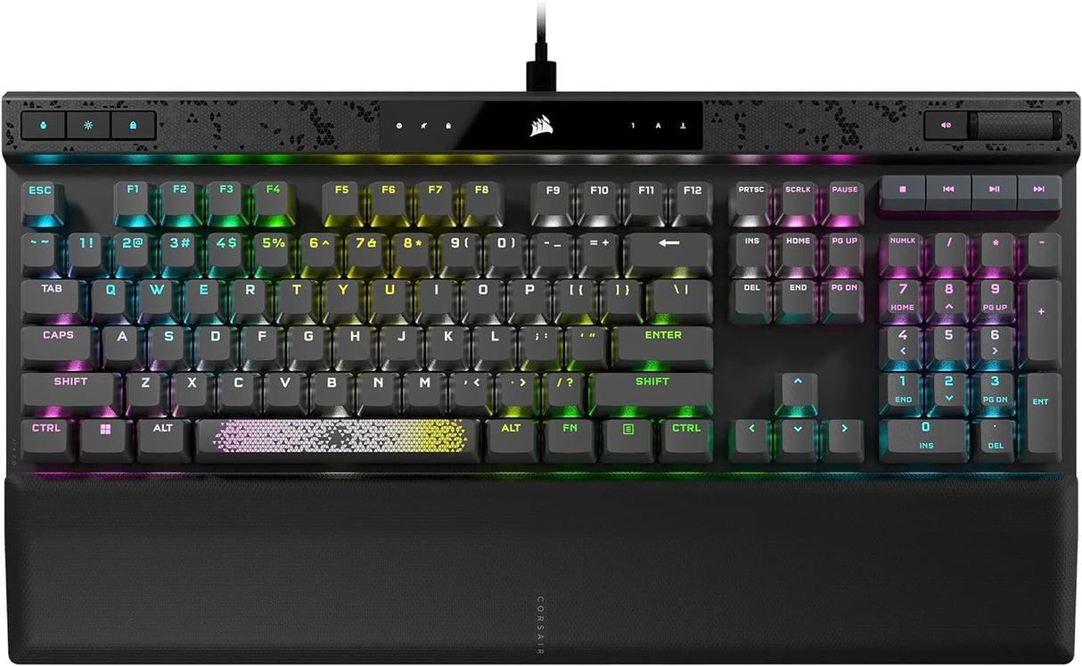 CORSAIR K70 MAX RGB Magnetic Teclado de juego mecánico con cable – MGX interruptores ajustables – PBT Double -Shot Keycaps – Rapid Trigger Mode – Compatible con iCUE – PC, PS5, PS4, Xbox – AZERTY FR –