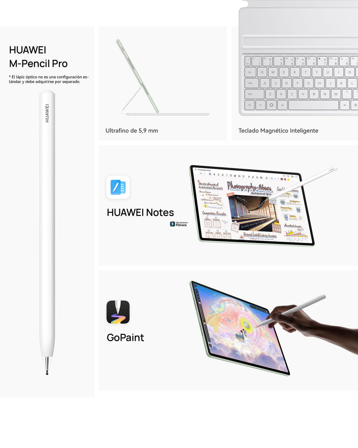 HUAWEI MatePad 12 X 2025 Tablet, 2.8K 144Hz 1000nits 12'' Pantalla PaperMatte Ultraclara, 12+256GB, Batería 10100 mAh con Supercharge 66 W, WiFi 7, Notes, con Teclado Ultraligero, Verde