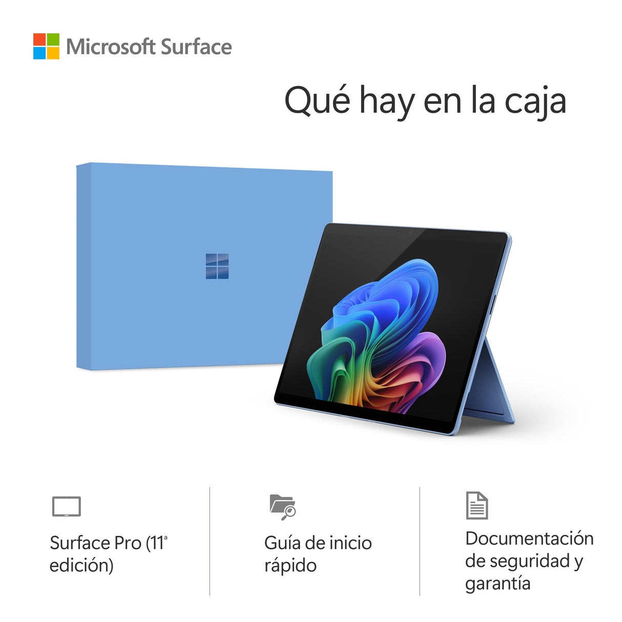 Microsoft Surface Pro (no Incluye el Cargador) | Copilot+ PC | Pantalla táctil OLED 13”| Snapdragon® X Elite | 16GB RAM | 512GB SSD | Último Modelo, 11a edición | Zafiro