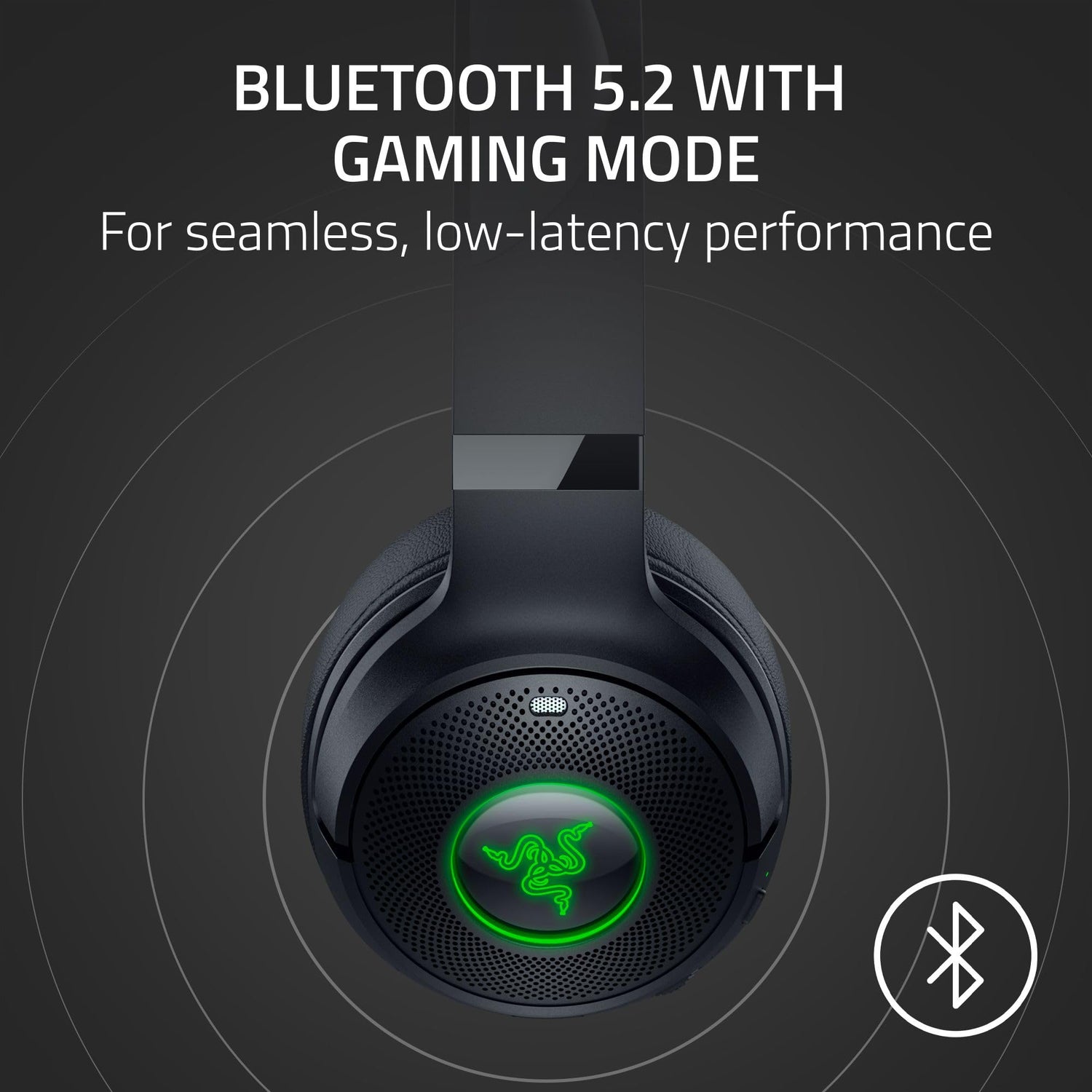 Razer Kraken Kitty V2 BT - Auriculares inalámbricos Bluetooth RGB con Orejas de Gatito para Juegos y Streaming (325g, Triforce de 40mm, Bluetooth 5.2, micrófonos con cancelación de Ruido) Negro