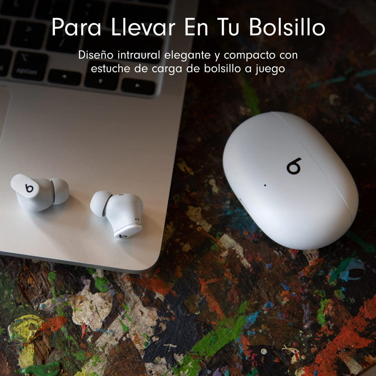 Beats Studio Buds – Auriculares intraurales Totalmente inalámbricos con cancelación del Ruido – Auriculares Bluetooth Resistentes al Sudor, compatibles con Apple y Android – Blanco