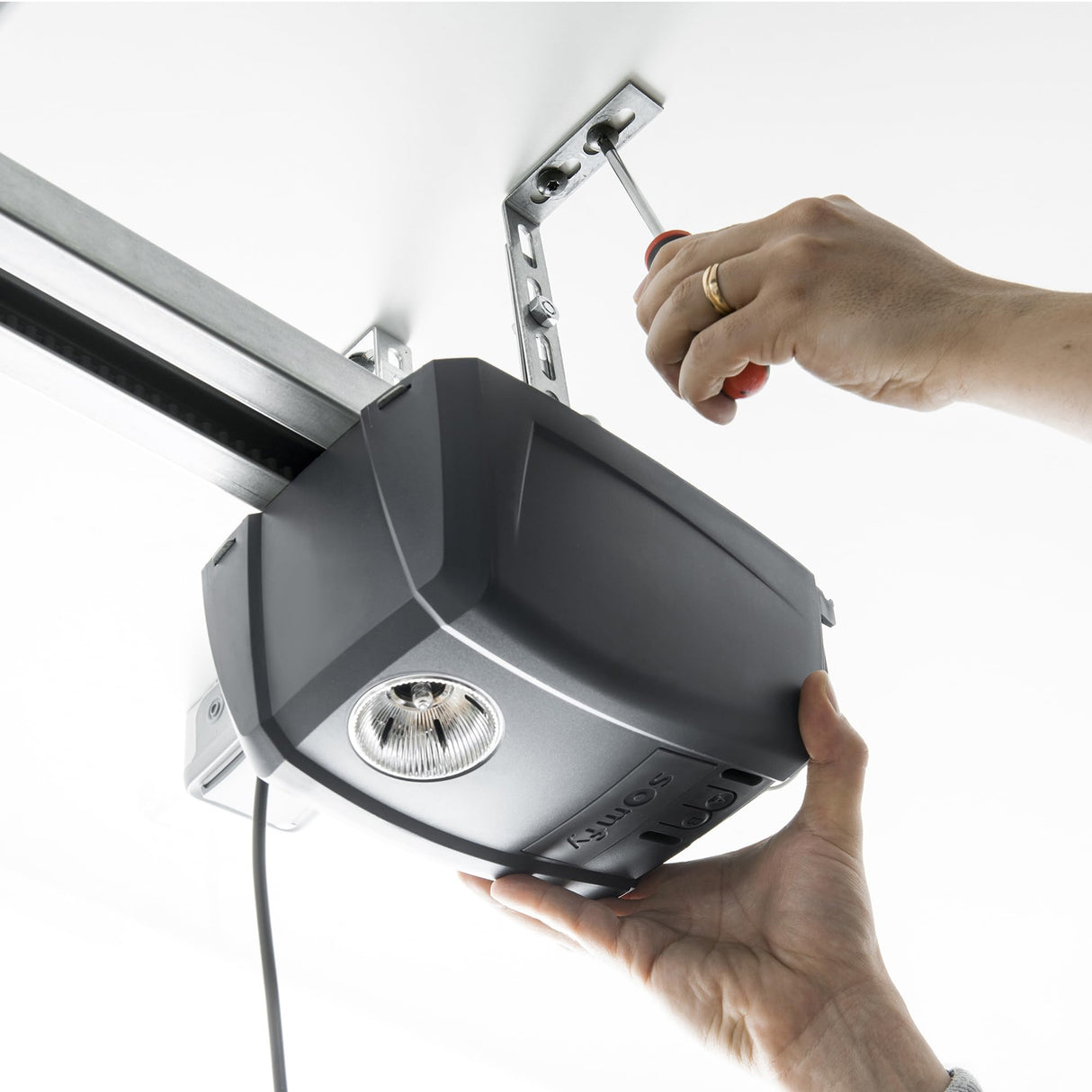 somfy 1241607 Motorización para la puerta del garaje, Color Gris, Hasta 11 m2