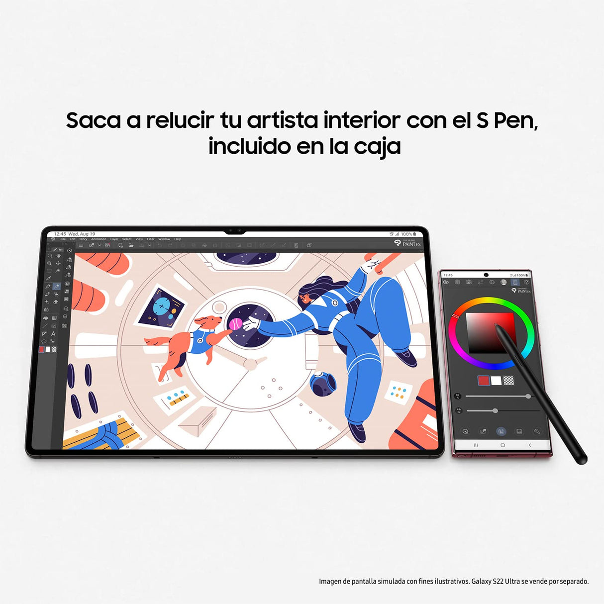Samsung Galaxy Tab S8 con cargador – Tablet de 11" (8GB RAM, 256GB Almacenamiento, 5G, Android 12) Negra - Versión española