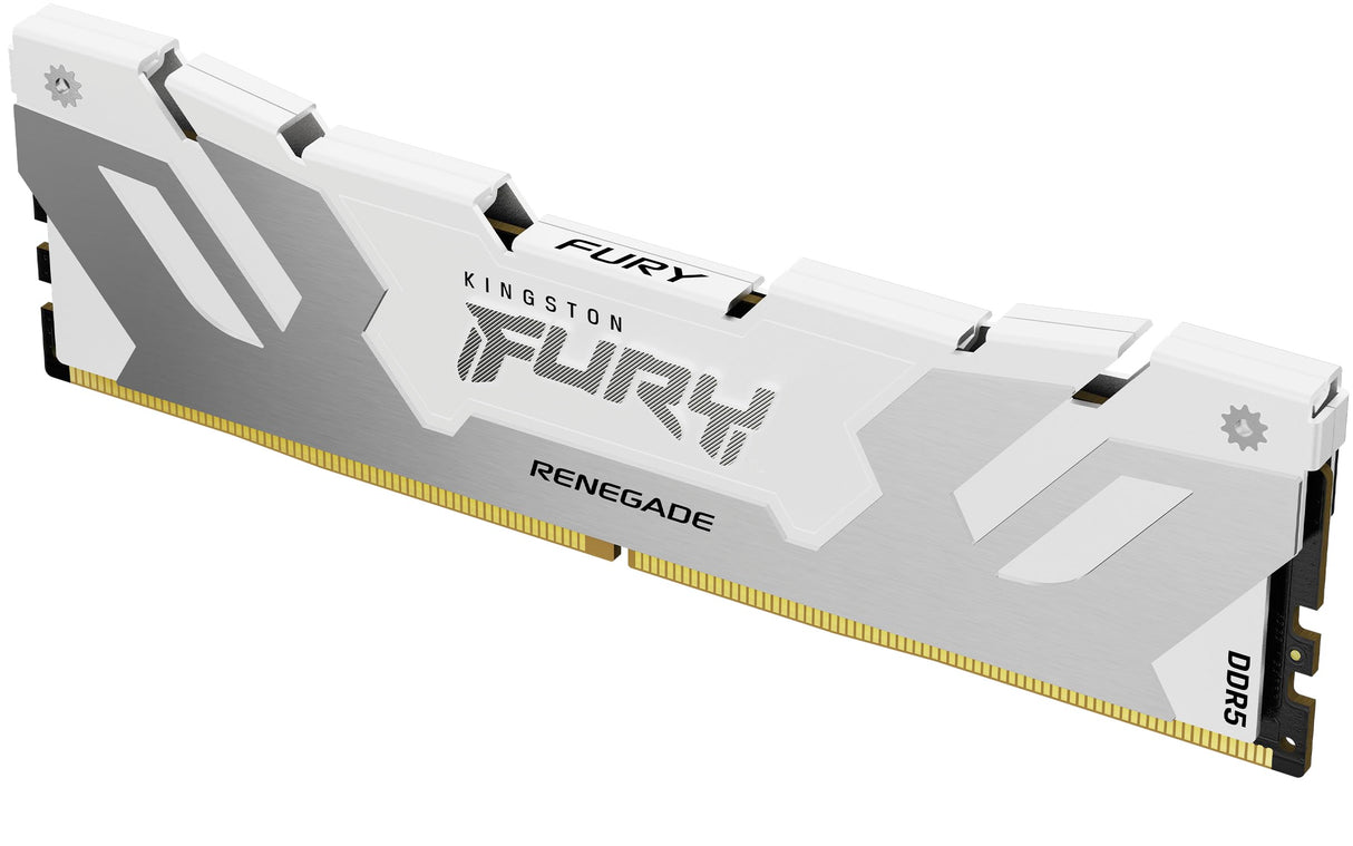 Kingston Fury Renegade DDR5 Plata/Blanco XMP 24GB 8000MT/s CL38 DIMM Memoria Gamer para Ordenadores de sobremesa Módulo único - KF580C38RW-24
