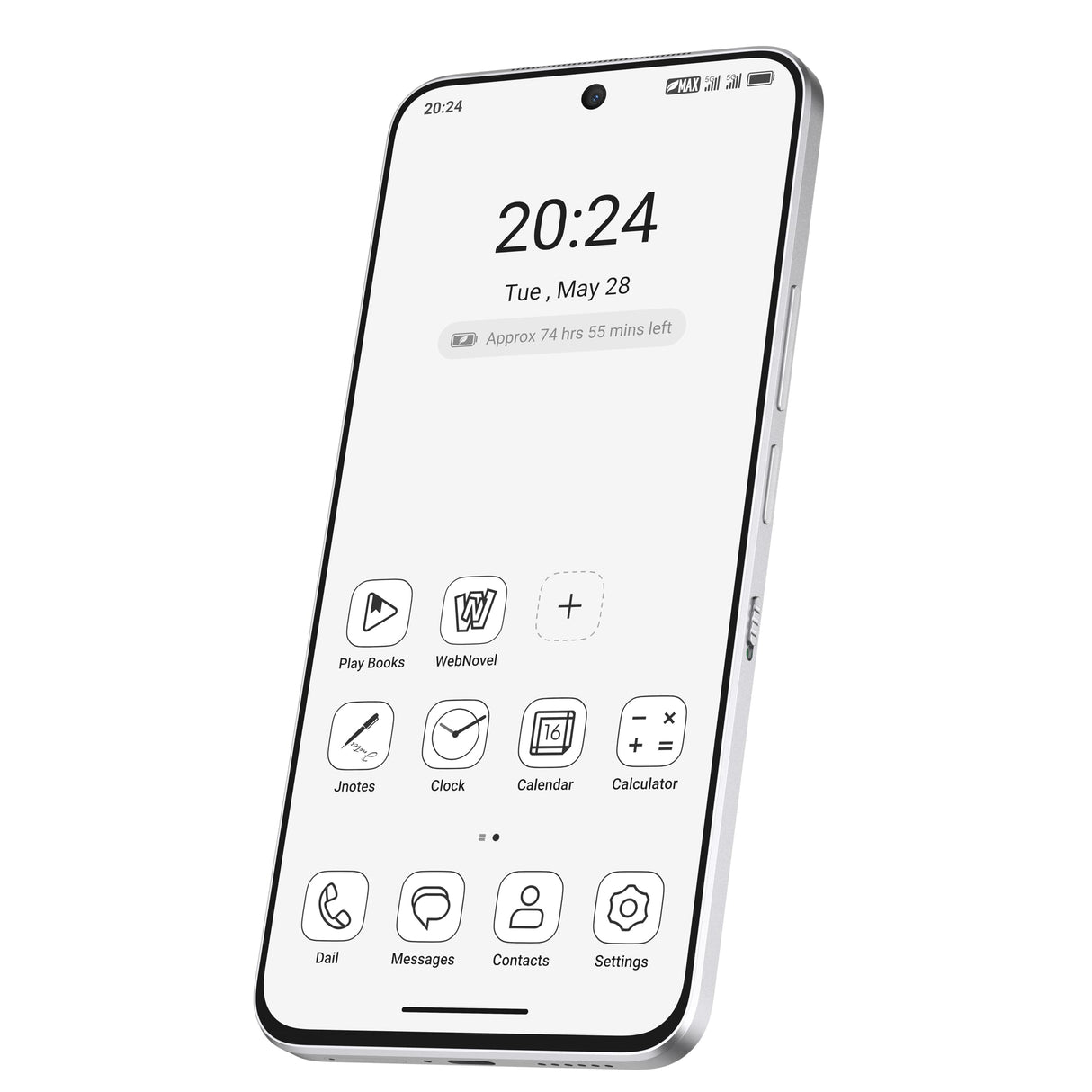 TCL NXTPAPER 60 Ultra 5G, Pantalla FHD+ de 7,2 Pulgadas, 12 GB de RAM + 256 GB de ROM, teléfono con protección Ocular, Color Lunar White.