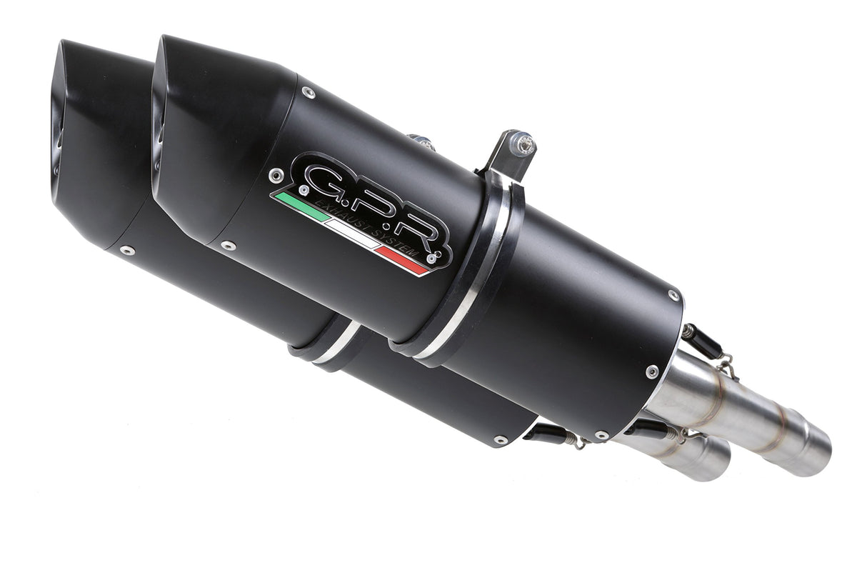 ESCAPE GPR EXHAUST SYSTEM COMPATIBLE CON APRILIA SHIVER 900 2017/19 e4 ESCAPE HOMOLOGADO Y CONEXIÓNS FURORE EVO4 NERO