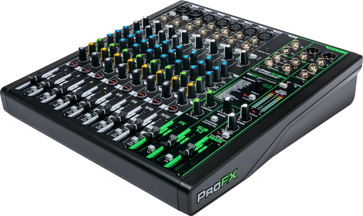 MACKIE ProFX12v3 Mezclador de Efectos Profesional de 12 Canales con USB