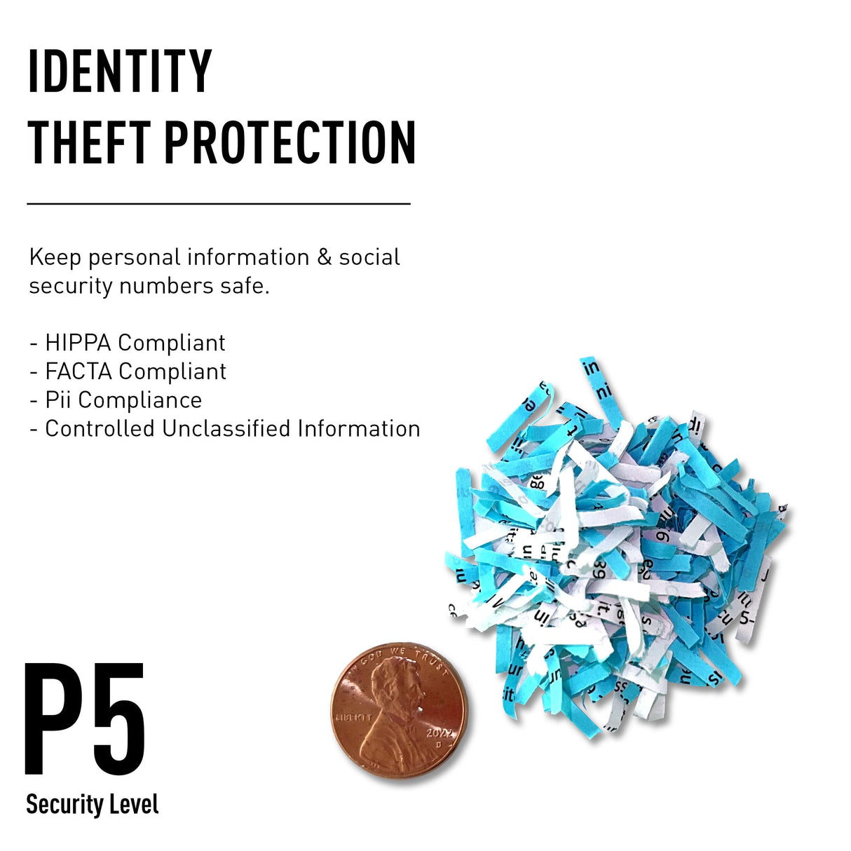 IDEAL 2503 - Destructora de Documentos, Nivel de Seguridad P-5, Corte Cruzado 2 x 15 mm, Capacidad de 10 Hojas, Bandeja de 75 l, Conforme a RGPD, destruye también Tarjetas de crédito, Clips/Grapas