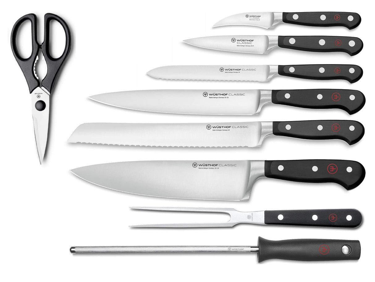 WÜSTHOF Classic Bloque cuchillos con 9 piezas