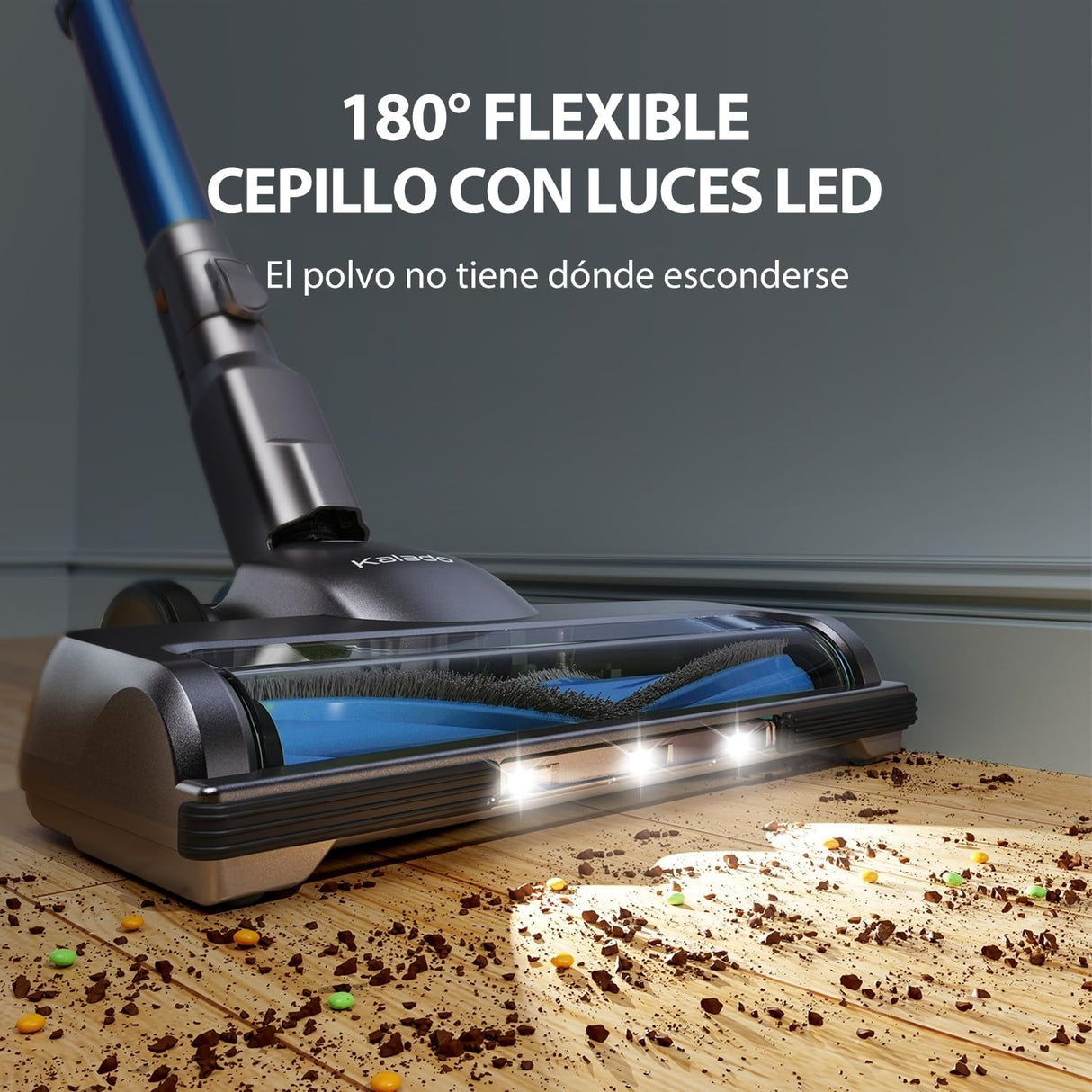 kalado KCV500 Aspirador sin Cable,23000Pa Aspiradora Escoba Vertical Inalámbrica,Versátil 6 en 1 Ligera,Batería de Litio Recargable,Funciona 35 Mins,para Suelo, Alfombra, Pelo de Mascota