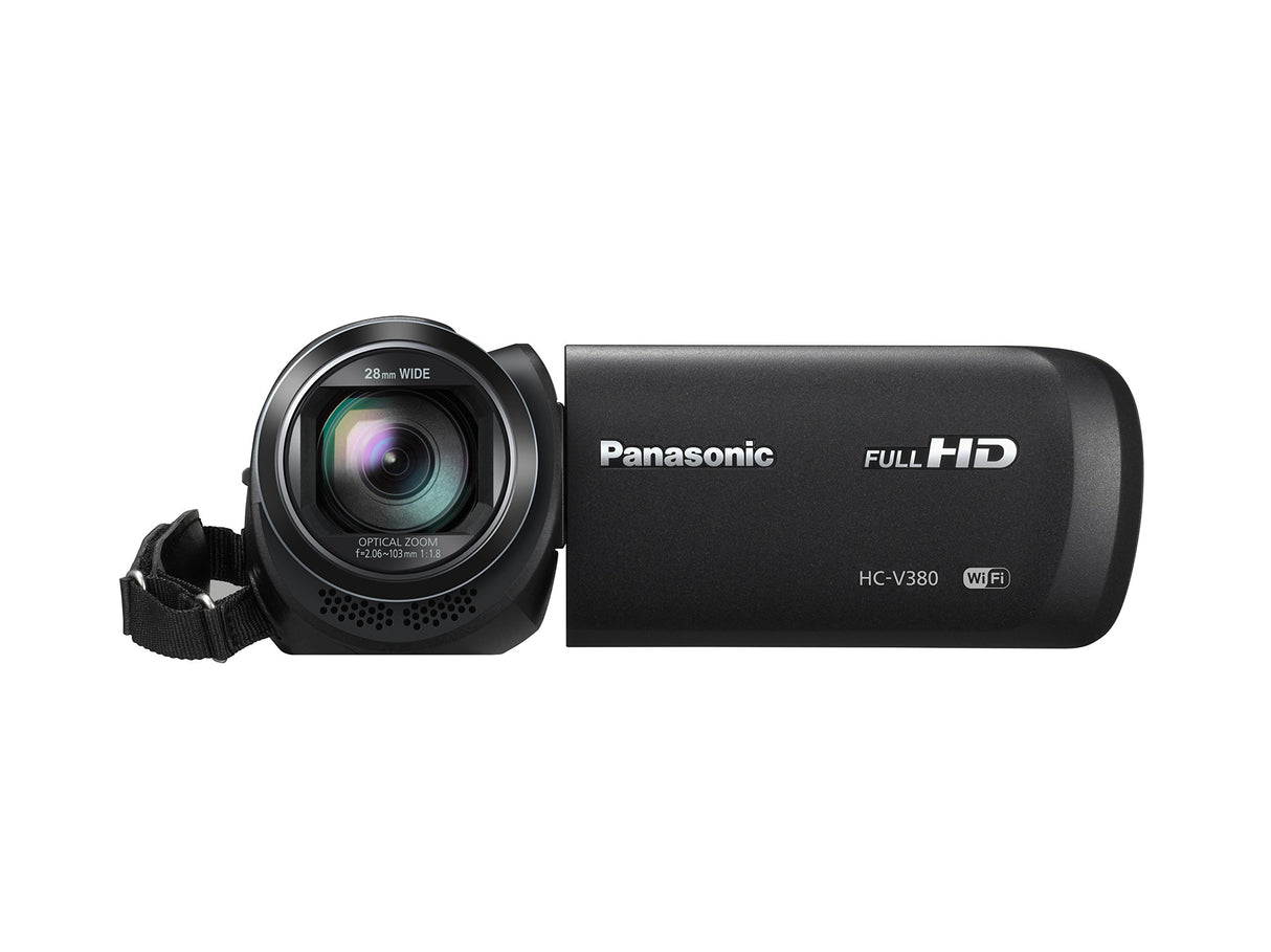 Panasonic HC-V380EB-K soporte de - Videocámara (2,51 MP, MOS BSI, 25,4 / 5,8 mm (1 / 5.8"), 1,67 MP, 2,2 MP, 50x)