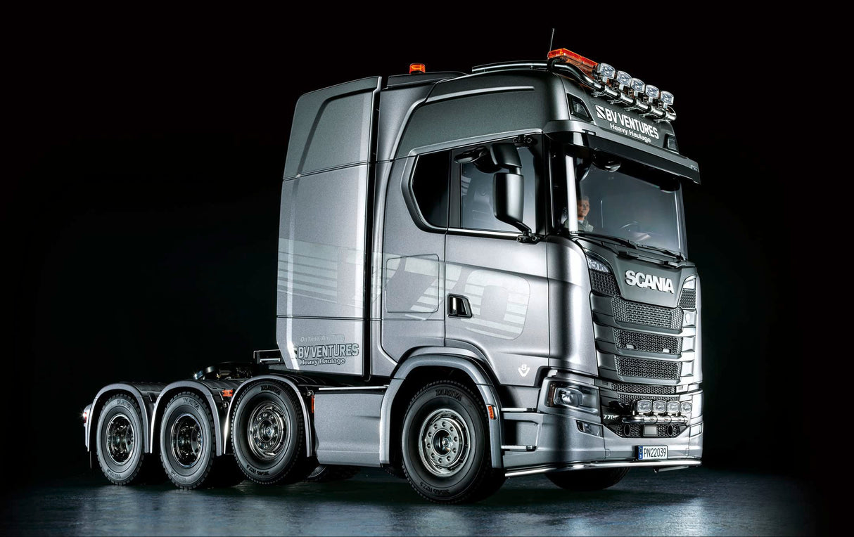 Tamiya 56371 1:14 RC Scania 770S 8x4/4 - Kit para Montar, camión RC, Control Remoto, camión, camión, Juguete de construcción, modelismo, Bricolaje, sin Pintar