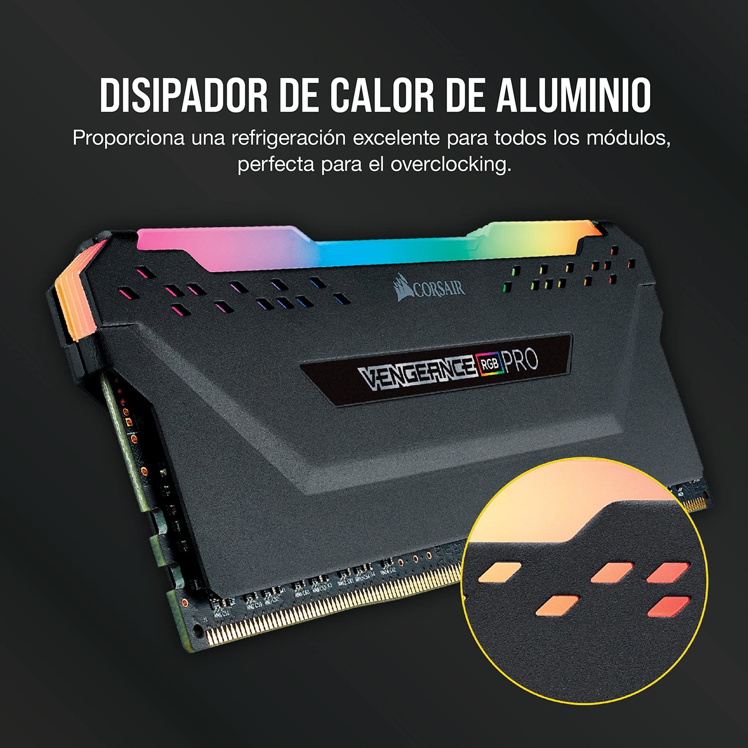 Corsair Vengeance RGB Pro Black DDR4-RAM 3600 MHz 4X 8GB módulo de - Memoria (3600 MHz)