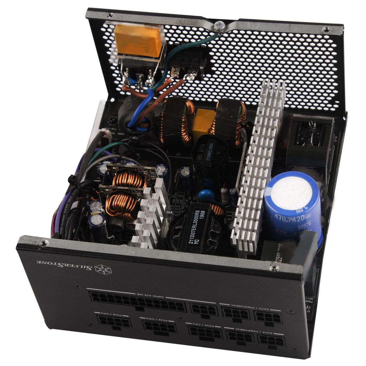 Silverstone SST-ET700-MG - Fuente de alimentación Strider Essential 700W, ATX, Modular, 80Plus Gold, Baja sonoridad 140mm