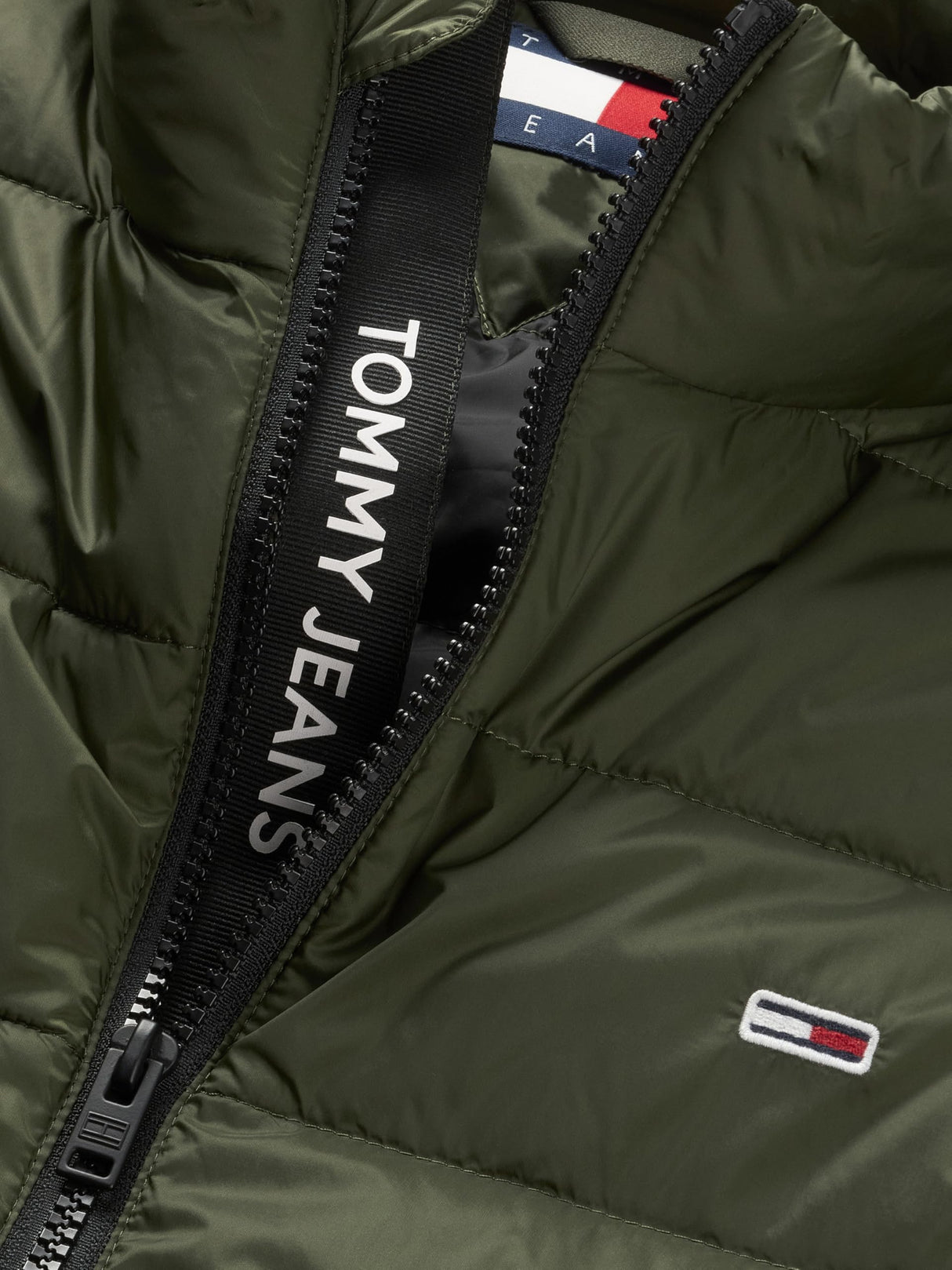 Tommy Jeans Chaleco Hombre Down ligero, Verde (Fatigue Green), S