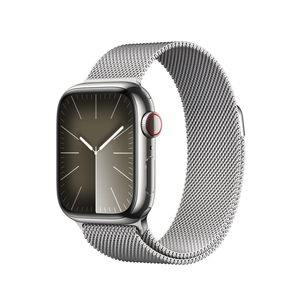 Apple Watch Series 9 (GPS + Cellular) - Caja de Acero Inoxidable en Plata de 41 mm - Pulsera Milanese Loop en Plata