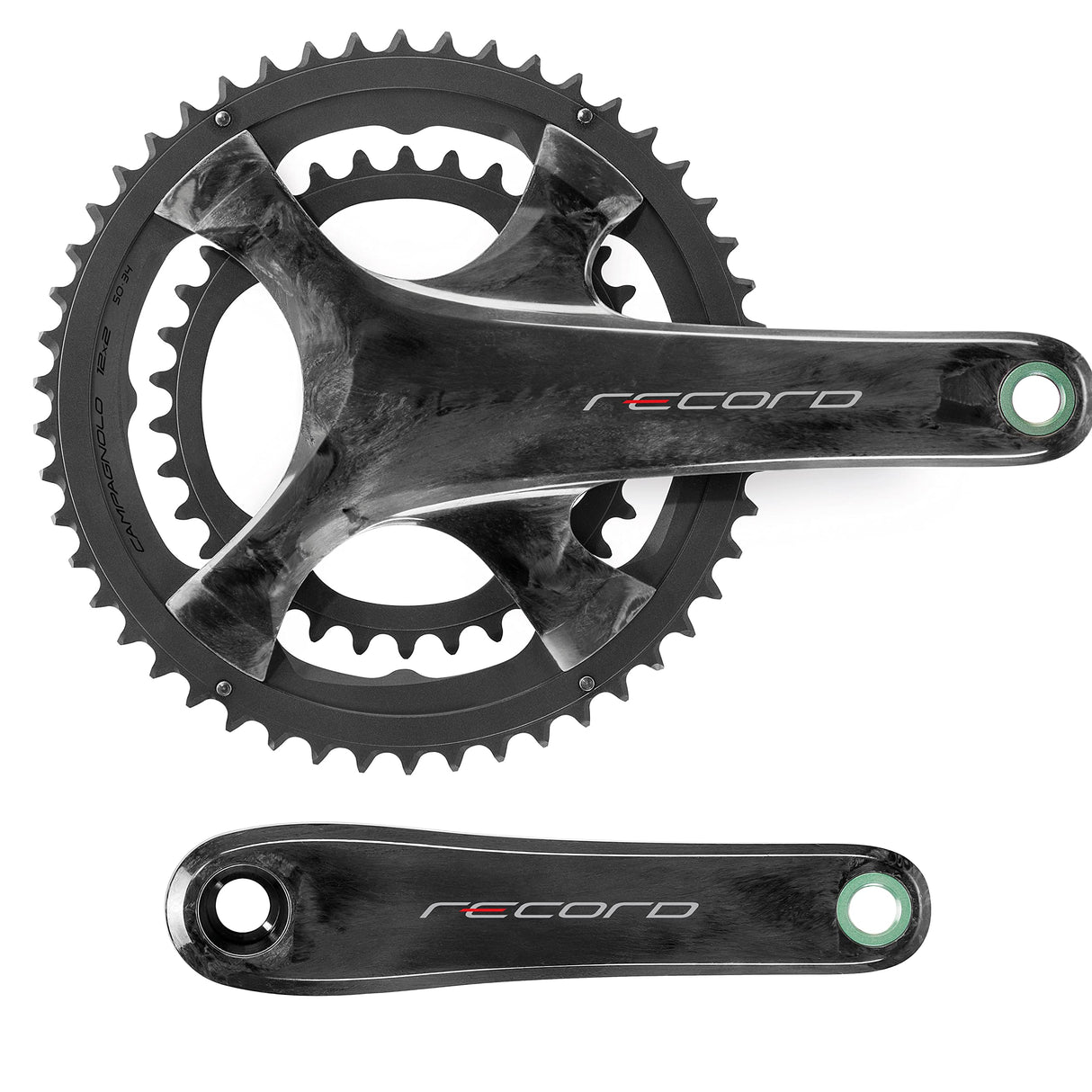 Campagnolo 51115 Platos y Bielas, Unisex, Negro, Talla Única