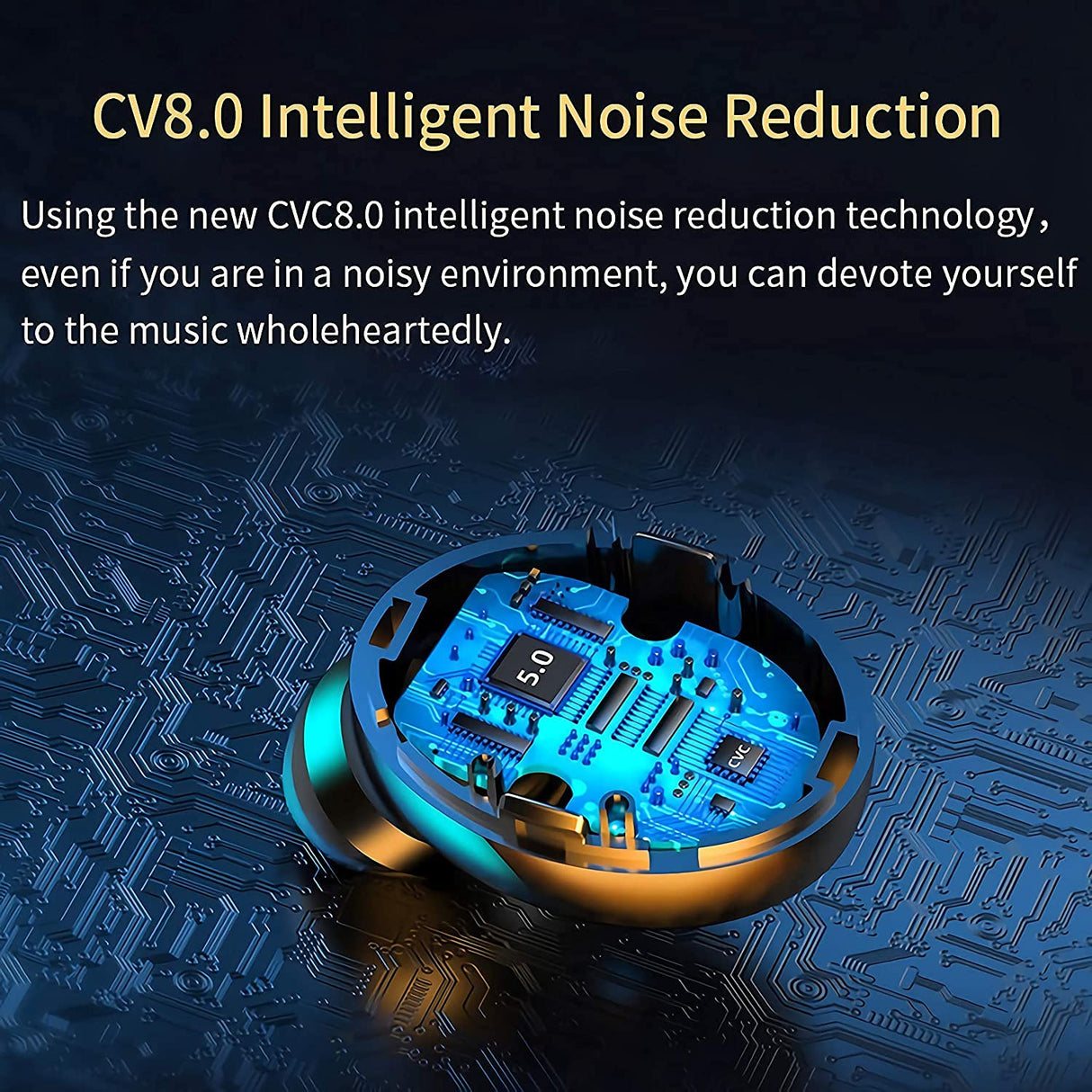 ASDRTB Auriculares inalámbricos, Auriculares inalámbricos controlados por Botones, Auriculares inalámbricos Mini Reales con micrófono en los oídos, Auriculares inalámbricos Impermeables