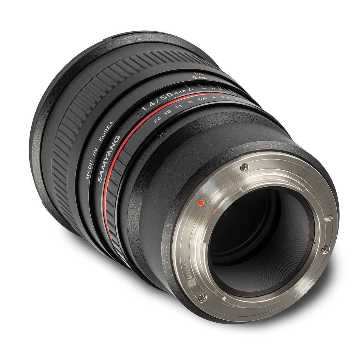 Samyang F1111110101 - Objetivo fotográfico DSLR para Fuji X (Distancia Focal Fija 50mm, Apertura f/1.4-22 AS UMC, diámetro Filtro: 77mm), Negro