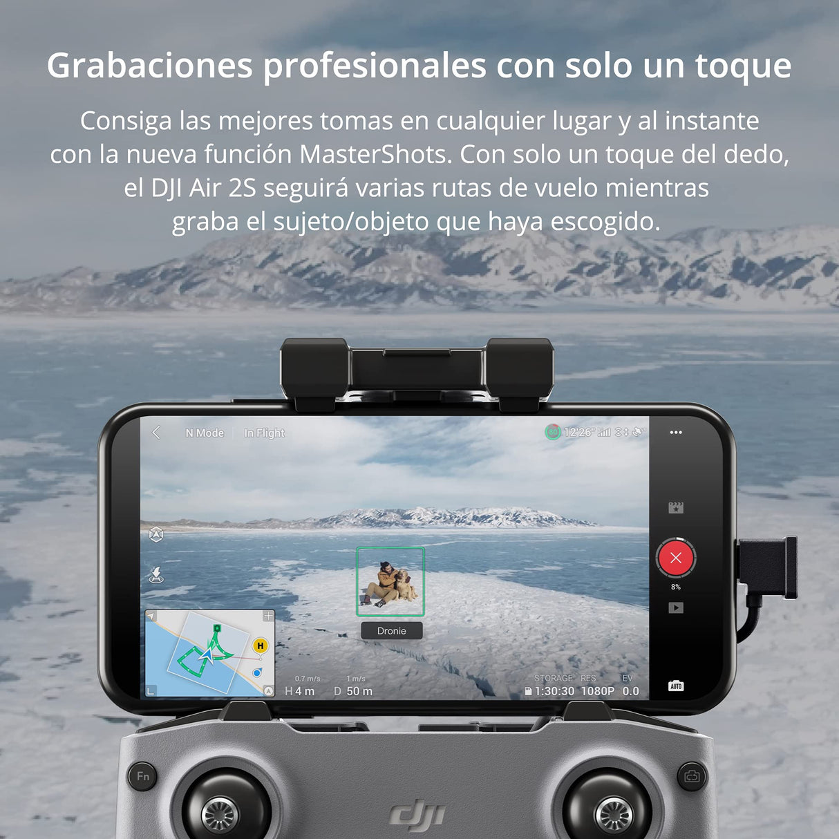 DJI Air 2S Worry-Free Fly More Combo Drone Quadcopter, Gimbal a 3 Assi con Fotocamera, Video 5.4K, Sensore CMOS 1”, MasterShots, Offre Due Sostituzioni in un Anno, Copre Diversi Tipi di Incidenti