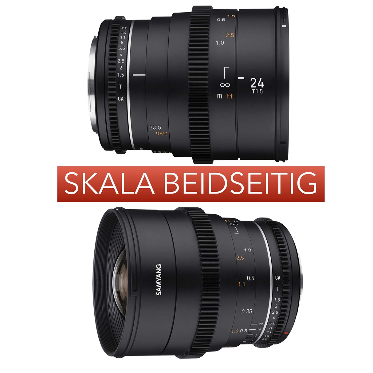 Samyang SA1714 - Lentes de Cámara Compatibles con 50MM T 1.5 MK2 MFT, Negro