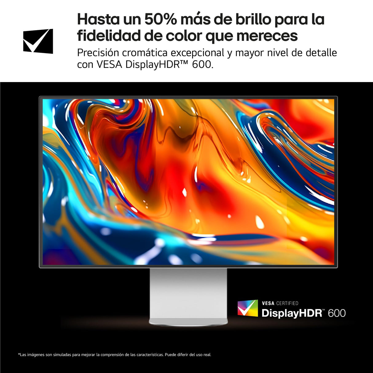 LG 32U990A-S - Monitor Ultrafine 6K, 31,5'', (6144 x 3456), IPS Black 16:9, HDR10, Display HDR600, 450 nits, 60Hz, Super Resolution+, Black Stabilizer, HDMI 2.1, Inclinación/Altura/Pivote, Plata