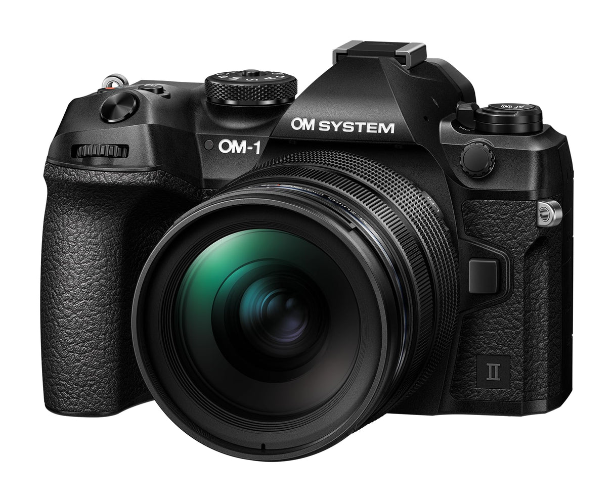 OM SYSTEM OM-1 Mark II Cámara Micro Cuatro Tercios con M.Zuiko Digital 12-40mm f2.8 Pro II, Sensor apilado de 20 MP BSI, Estabilización de Imagen de 5 Ejes, Negra