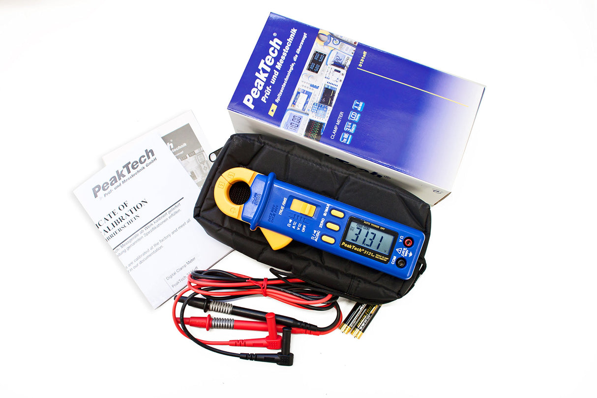 PeakTech, Pinza amperimétrica CA/CC P 3131eff, con multímetro