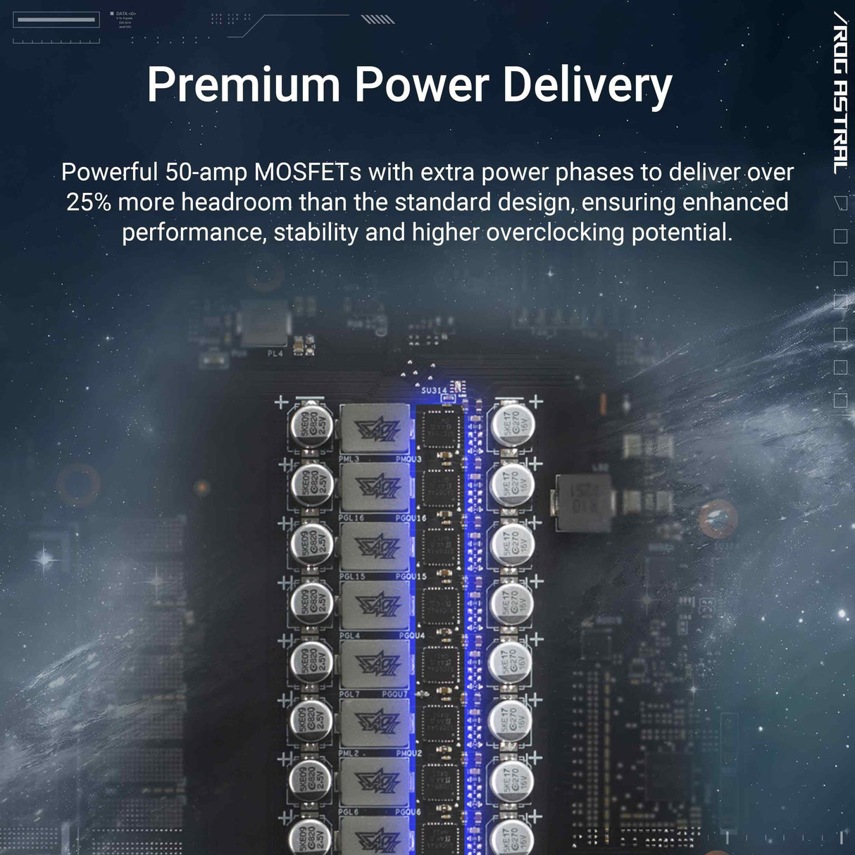 ASUS ROG Astral GeForce RTX 5080 White OC Edition, Tarjeta gráfica Gaming, PCIe 5.0, 16GB GDDR7, HDMI/DP 2.1, 3.8 Ranuras, 4 Ventiladores Axial-Tech, Almohadilla térmica de Cambio de Fase