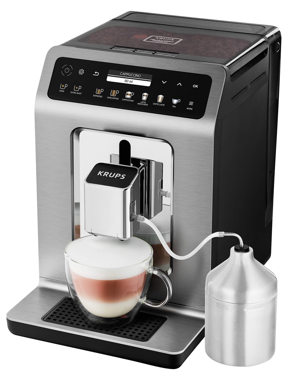 Krups Evidence Plus - Cafetera automática Cafetera automática Titanio-metalizado