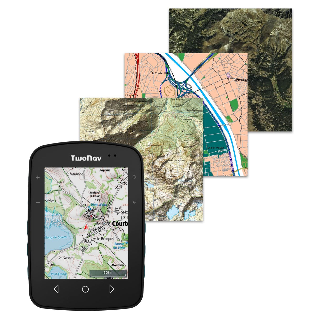 TwoNav Terra + Mapa España Topo Completo, GPS con Pantalla Amplia 3.7 Pulgadas para montaña, Senderismo, MTB, Bicicleta con mapas incluidos. Color Turquesa