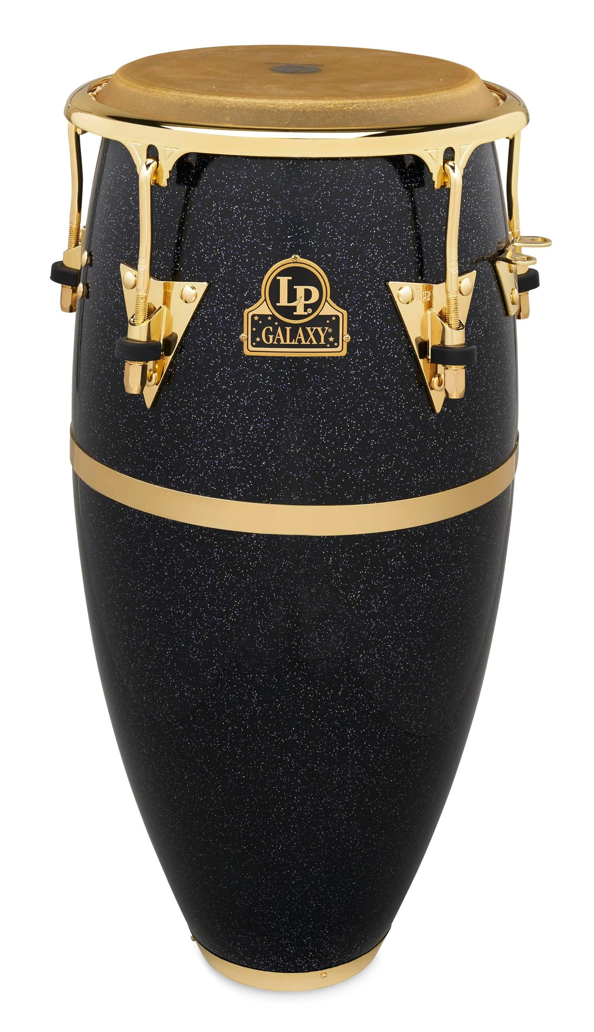 Conga Latin Percussion Galaxy Fiberglass Quinto 11" LP808Z, Holo Sparkle, Hardware dorado