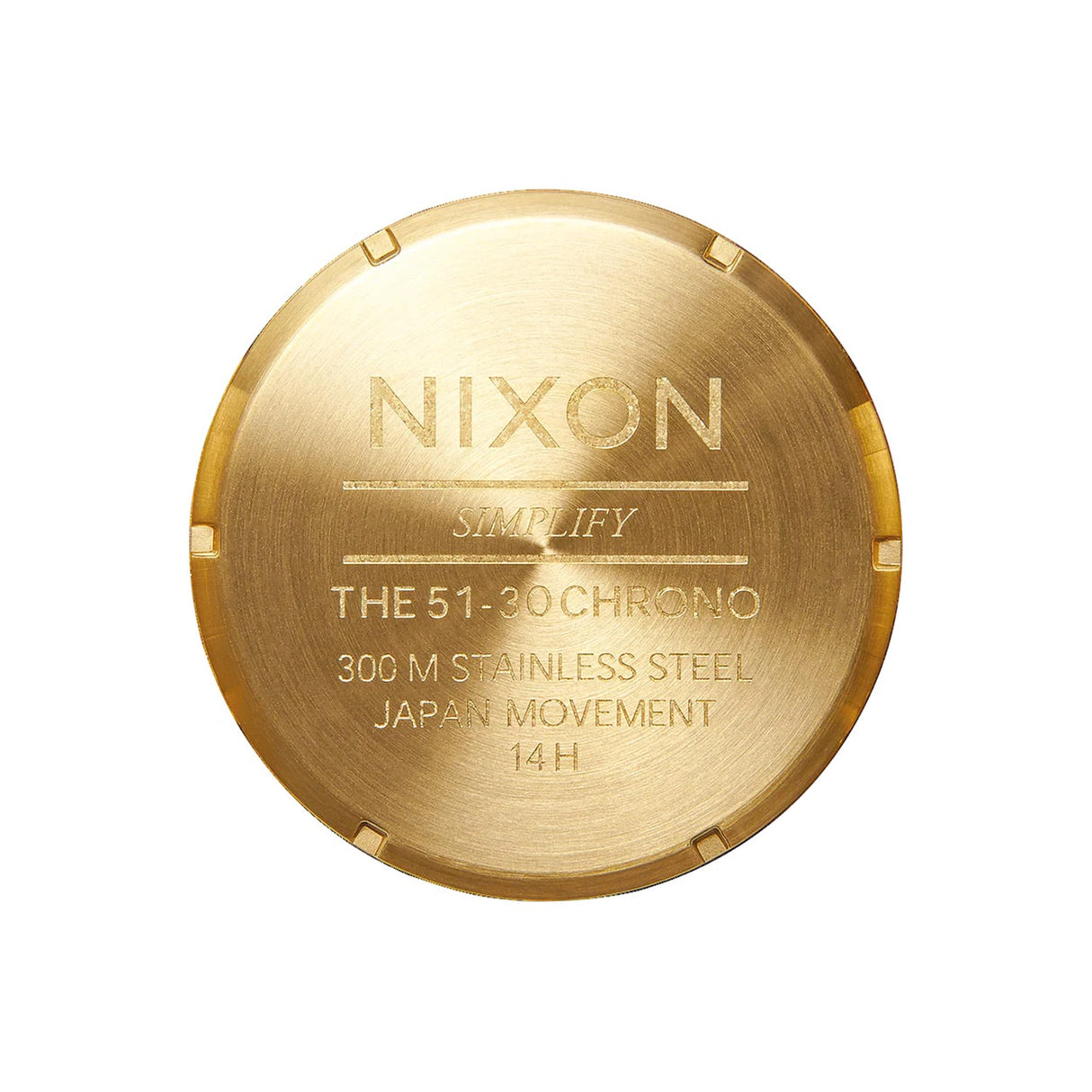 Nixon Reloj Analógico para Hombres de Cuarzo japonés con Correa en Acero Inoxidable A1389-510-00