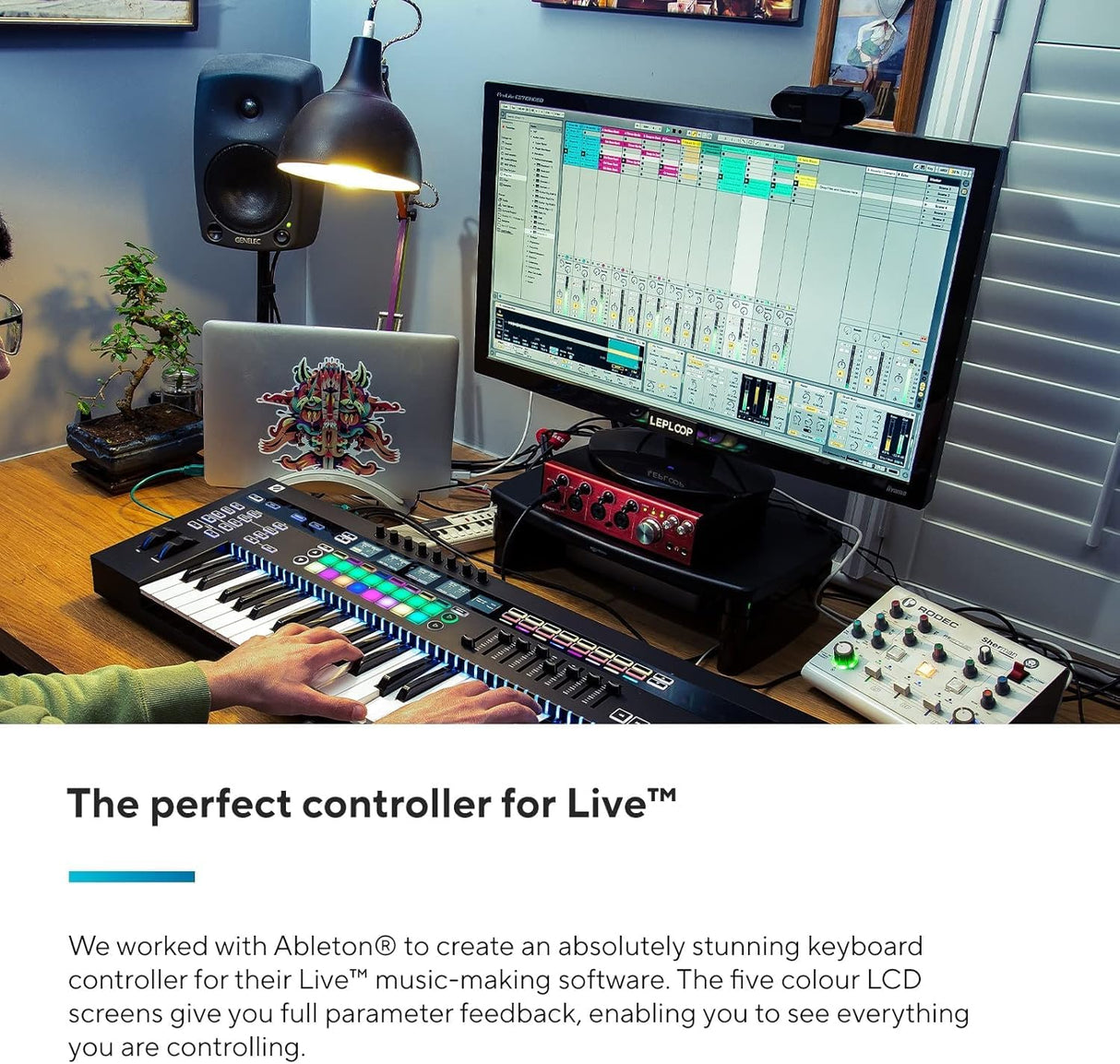 Novation 49SL MkIII: teclado controlador MIDI de 49 teclas y secuenciador con integración DAW