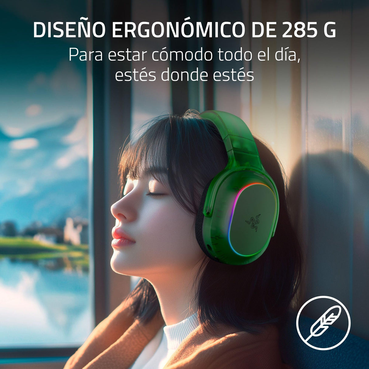 Razer Barracuda X Phantom Green Editon - Auriculares inalámbricos para Juegos multiplataforma (285 g, Controlador Triforce de 40 mm, HyperSpeed inalámbrico Dual y Bluetooth) Phantom Green