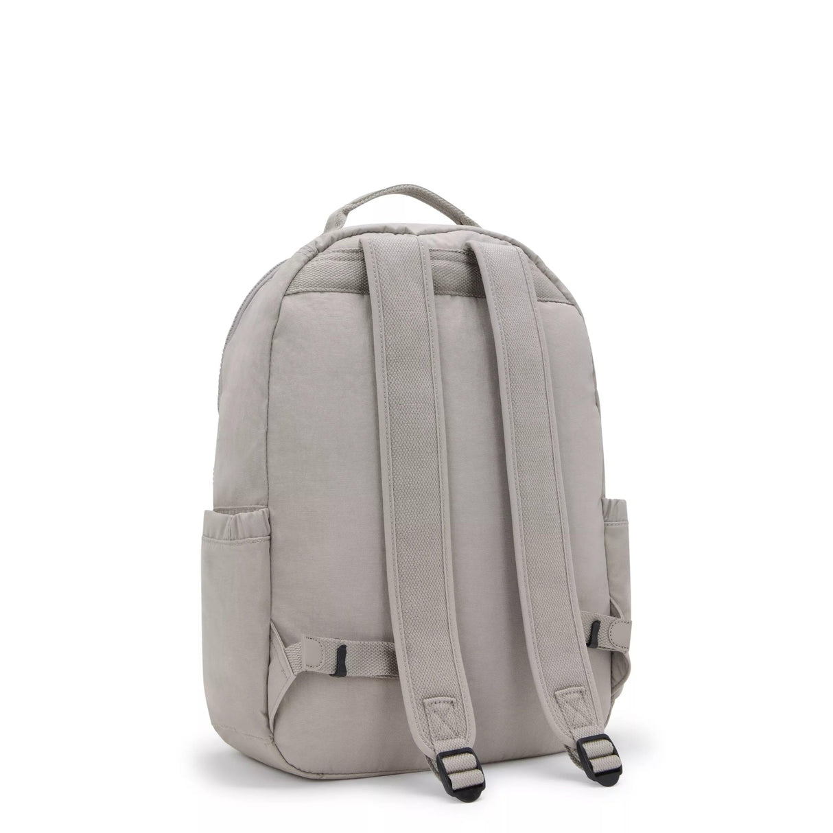Kipling Seoul - Mochila para laptop de 15 pulgadas para mujer, duradera, espaciosa con correas acolchadas para el hombro, mochila escolar (paquete de 1), Gris Gris, L, Seoul - Mochila para portátil de
