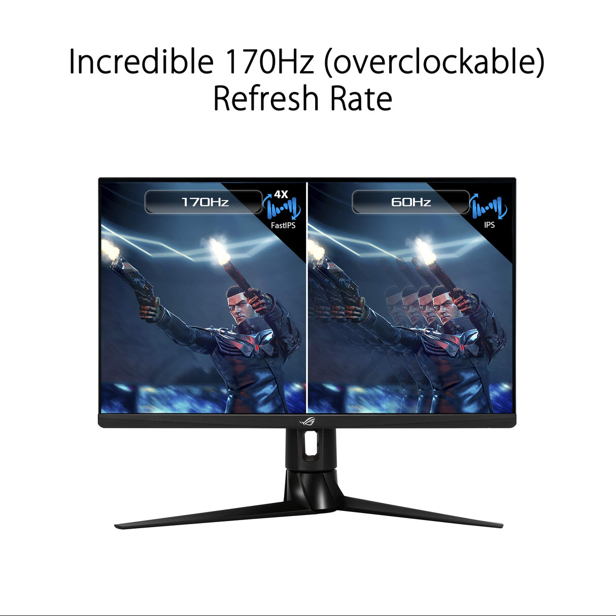 ASUS ROG Strix XG27AQ - Monitor Gaming de 27" WQHD (2560x1440, Fast IPS, 16:9, 170 Hz, 1 ms (GTG), ELMB SYNC, G-SYNC Compatible, DisplayHDR 400), Negro