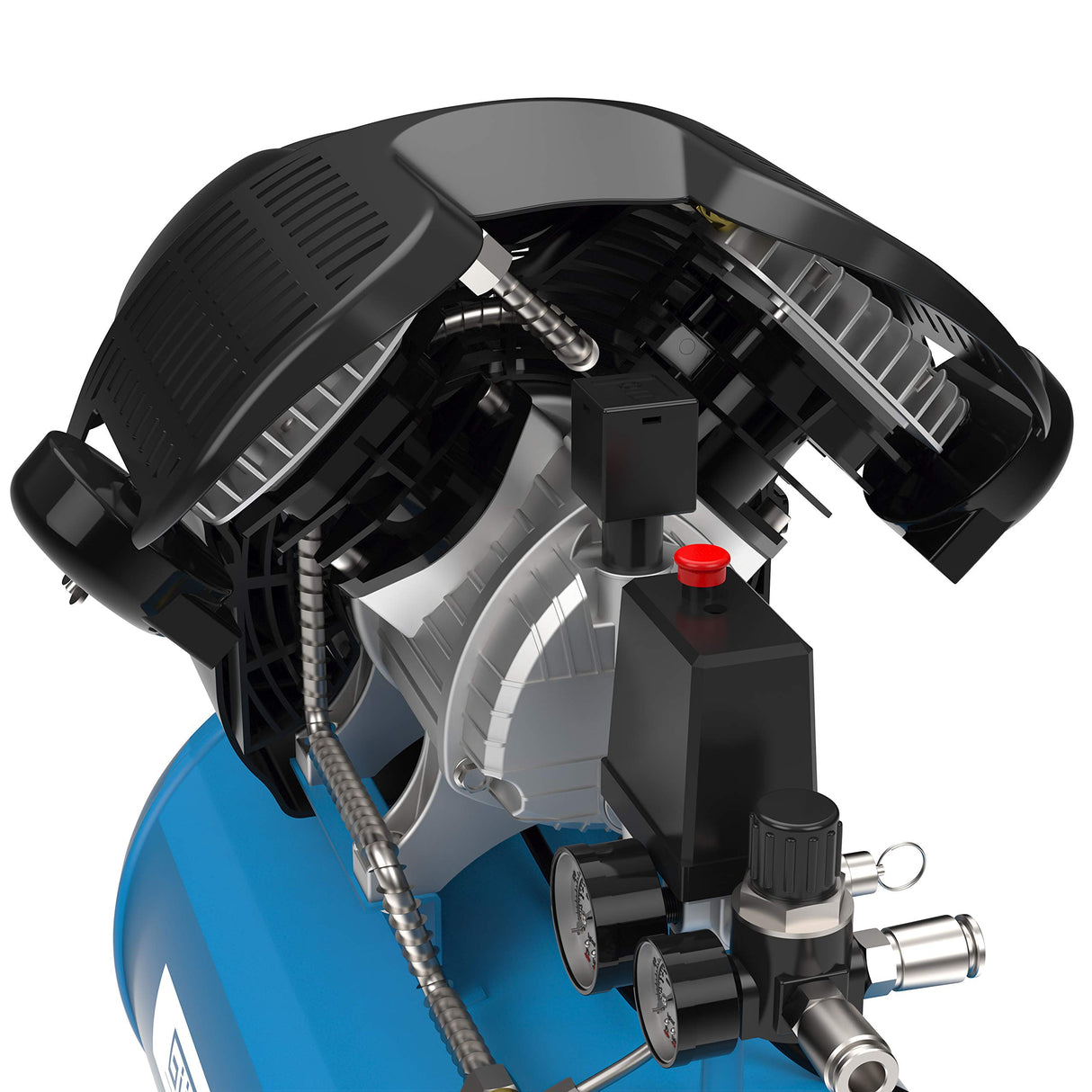 Güde 405/10/50 - Juego de compresor (15 piezas, 2,2 W, 230 V), color azul