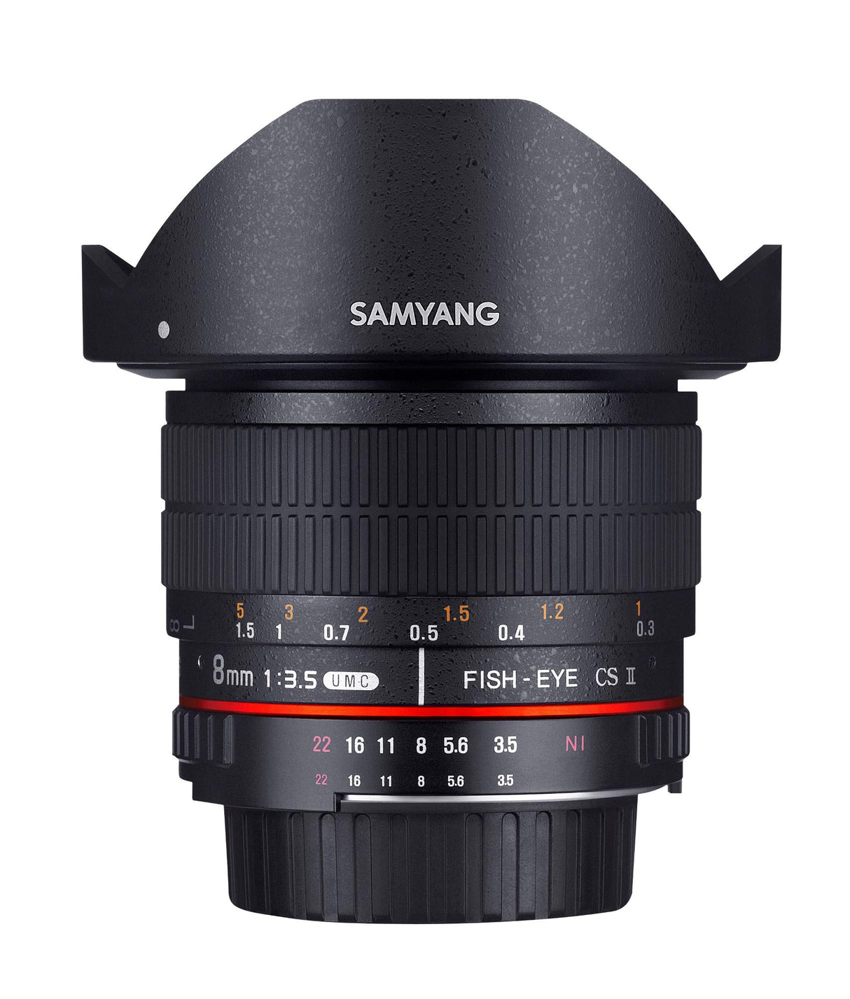 Samyang 7617 - Objetivo para Minolta (distancia focal fija 8 mm, ojo de pez, diámetro: 121 mm) negro