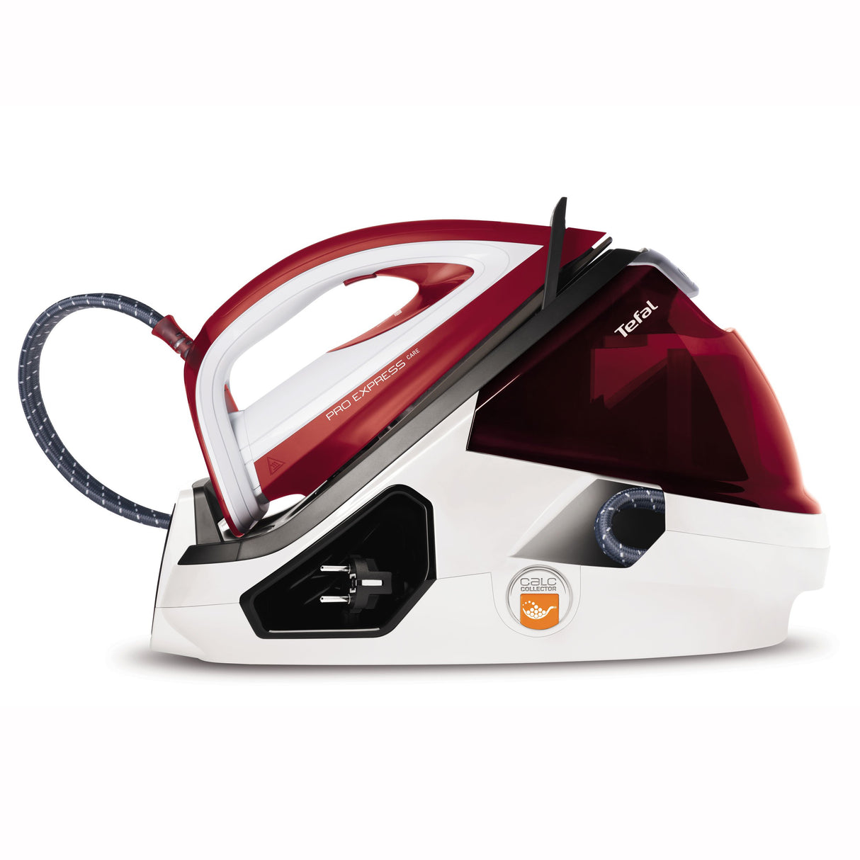 Tefal Pro Express Care GV9061 Dampfbügelstation (variable vapor 0-120 g/min, Dampfstoß: 480 g/min, desconexión automática de 7 bar) blanco/rojo