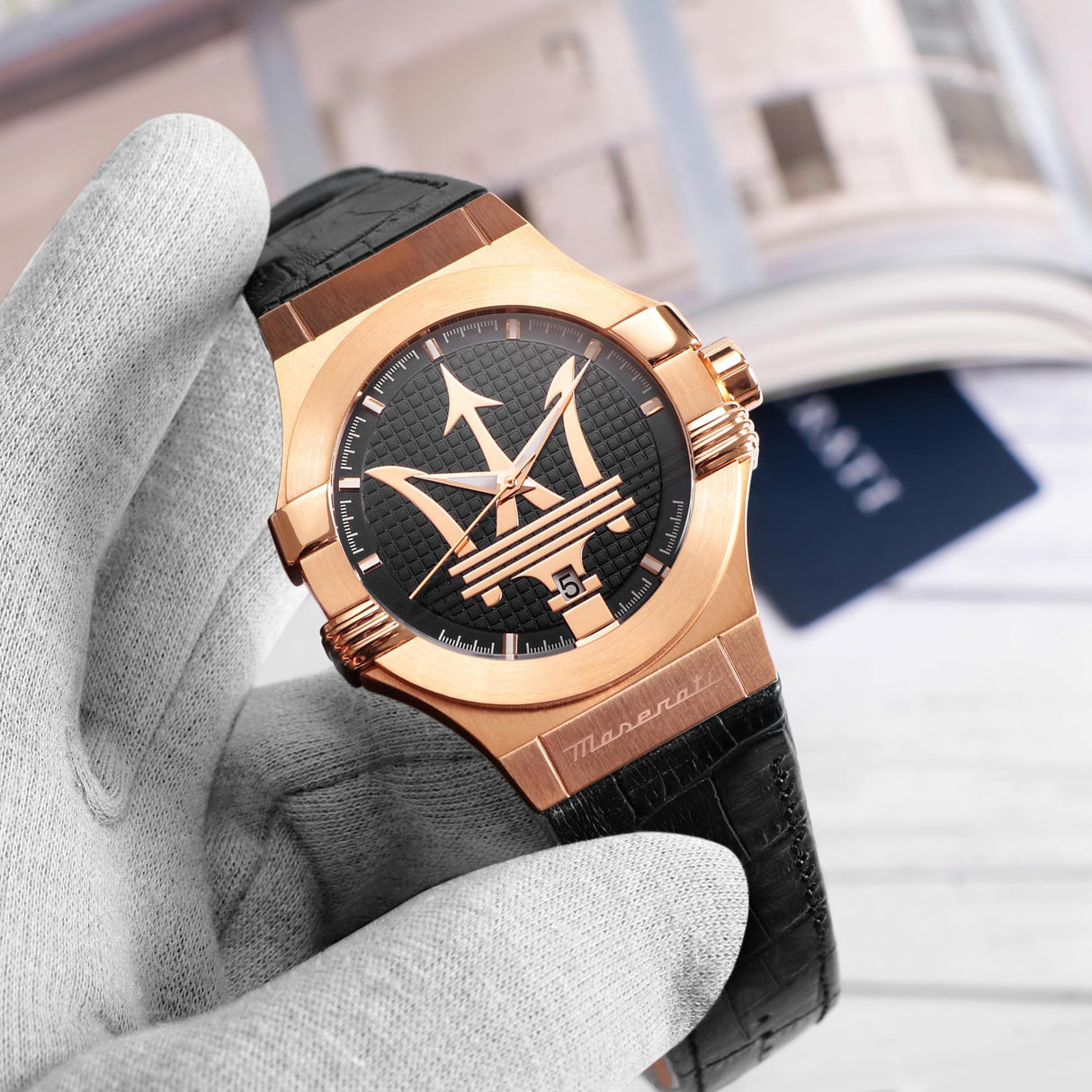 Maserati Reloj Hombre, Tiempo y Fecha, Analógico, 42 mm, Colección Potenza Edición Limitada - R8851108036