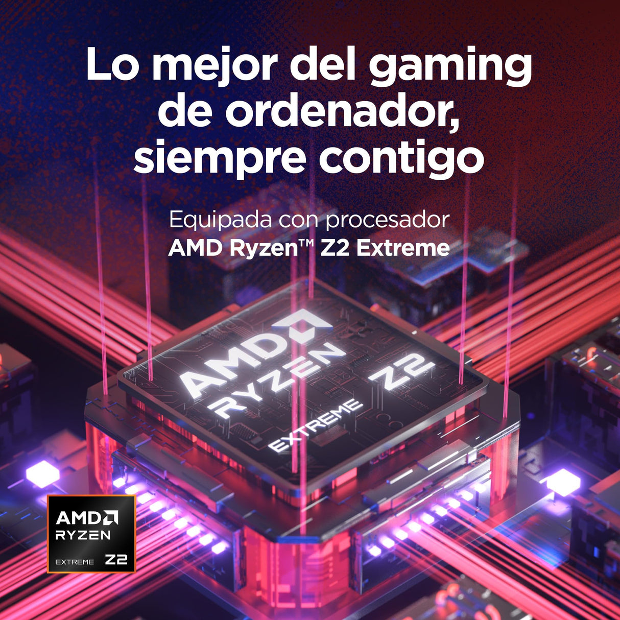 Lenovo Legion Go 2 - Consola Portátil Gaming 8.8" OLED (AMD Ryzen Z2 Extreme, AMD Radeon 890M Graphics, 144 Hz, 32 GB RAM, 1 TB SSD, Wi-Fi 6E, Bluetooth 5.3, Windows 11) - Negro