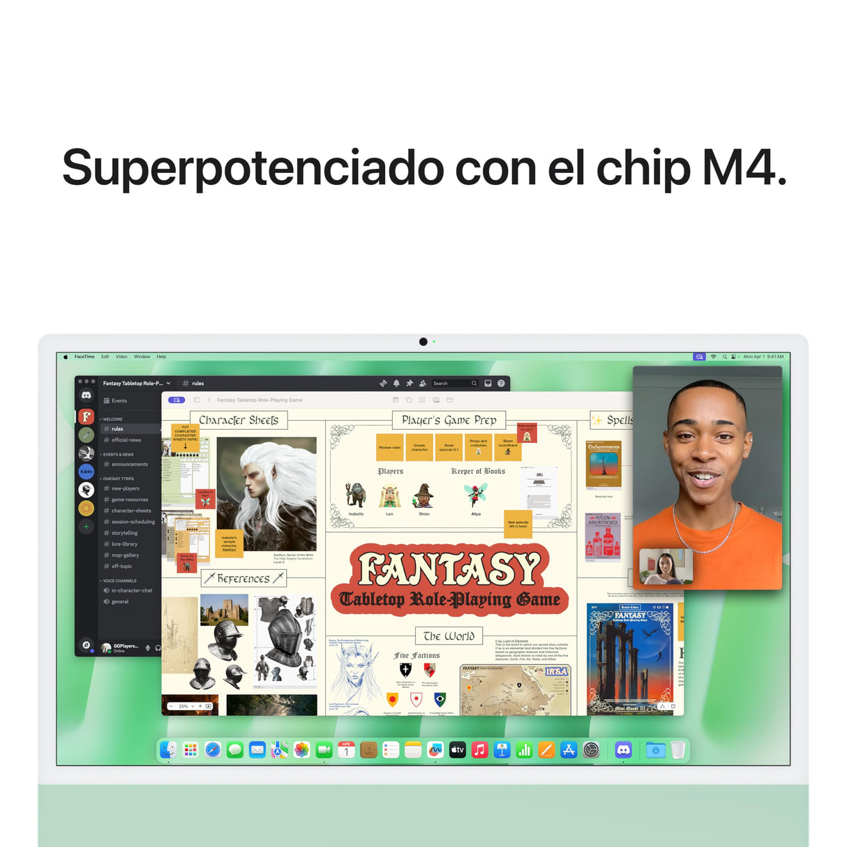 Apple iMac Ordenador de Mesa Todo en uno con Chip M4, CPU y GPU de 8 núcleos: diseñado para Apple Intelligence, Pantalla Retina de 24″, 16 GB de Memoria unificada, SSD de 256 GB - Verde