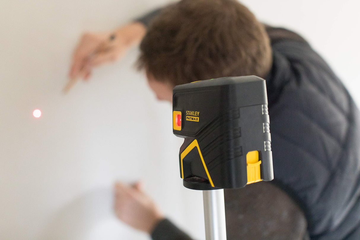 STANLEY FMHT1-77413 - Nivel laser de 5 puntos – Rojo. 30 metros ±3mm/m