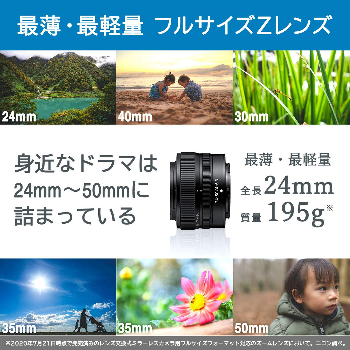 Nikon Objetivo NIKKOR Z 24-50MM F/4-6.3, para Nikon Serie Z, Negro