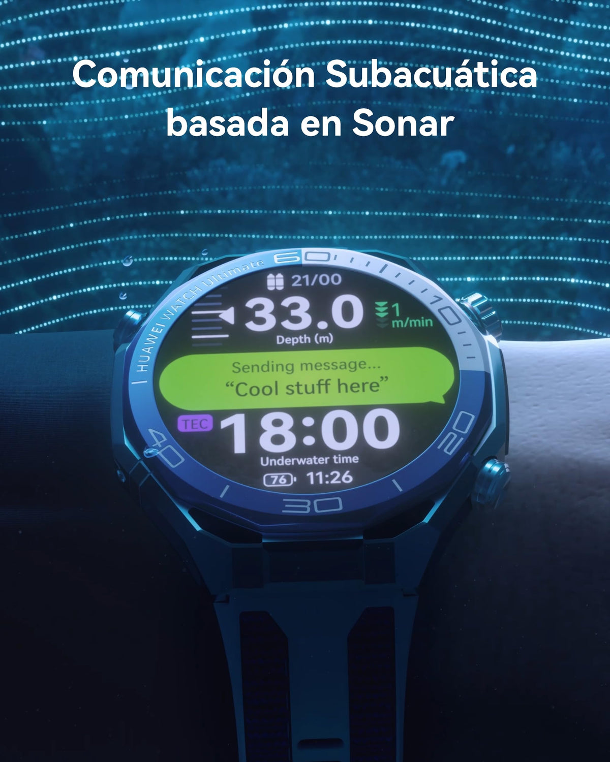 HUAWEI Watch Ultimate 2 Smartwatch, Prestaciones de Golf Profesional, Buceo de 150 Metros, Comunicación Subacuática Basada en Sonar, Tecnología Multi Sensor X-Tap, Llamadas eSIM sin Teléfono, Verde