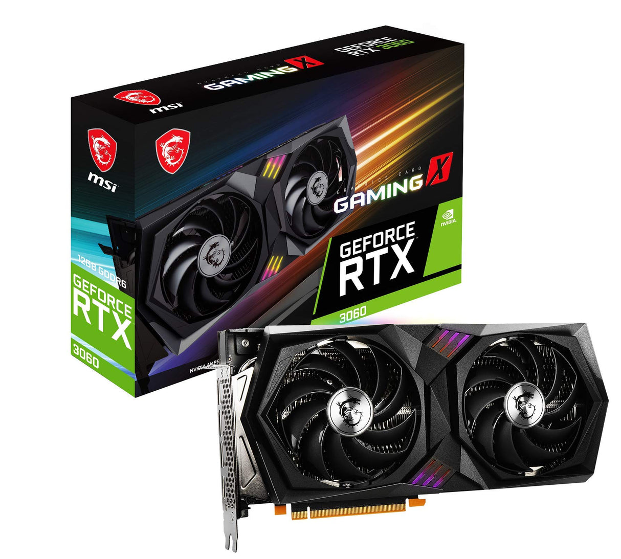 MSI Tarjeta gráfica Gaming GeForce RTX 3060 12GB 15 Gbps GDRR6 192-Bit HDMI/DP PCIe 4 Twin-Frozr Torx Fan Ampere RGB OC (RTX 3060 Gaming X 12G)