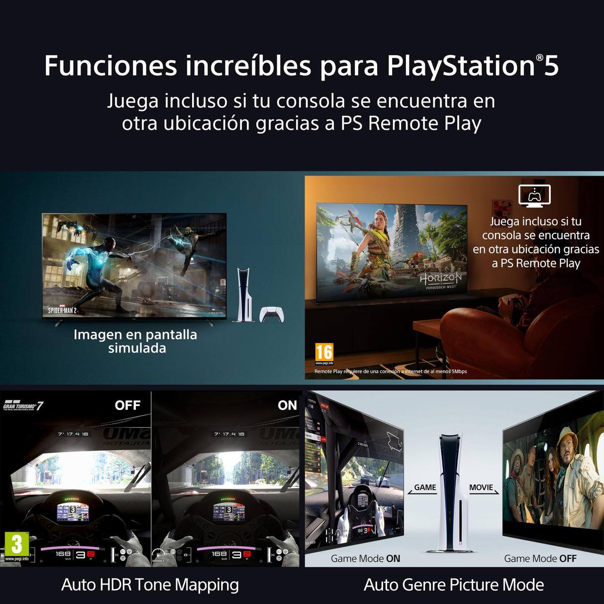 Sony BRAVIA 8 OLED 55 Pulgadas 4K HDR Google Smart TV (2024), Funciones Gaming para PS5 y IMAX Enhanced, Dolby Vision Atmos, Chromecast, Apple AirPlay, 120Hz 55XR80